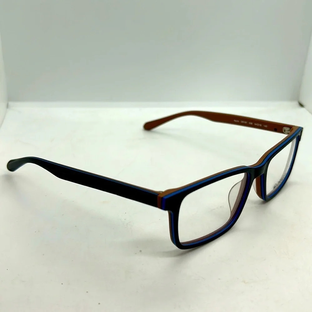 DRAGON DR181 Kevin Men’s Eyeglasses Frames RX-able 006 Brown Black Blue Edge NWT